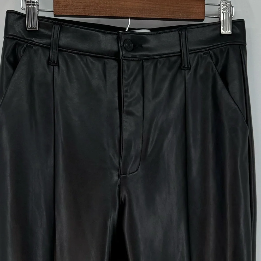 Abercrombie & Fitch Curve Love Faux Leather Skinny Ultra high rise Dress Pants29 - Picture 7 of 9